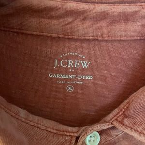 J Crew Garment Dyed Cotton Polo Shirt